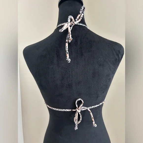 Animal Print Halter Bikini Top Lahana Swim AU XL/US 10 - Picture 6 of 8